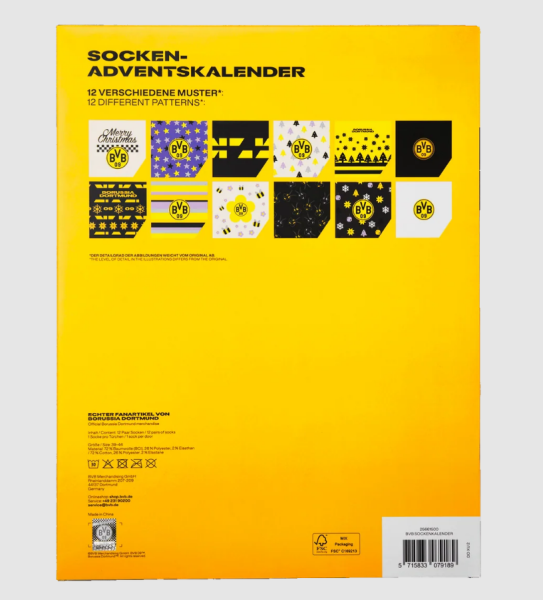 Borussia Dortmund - Socken Adventskalender